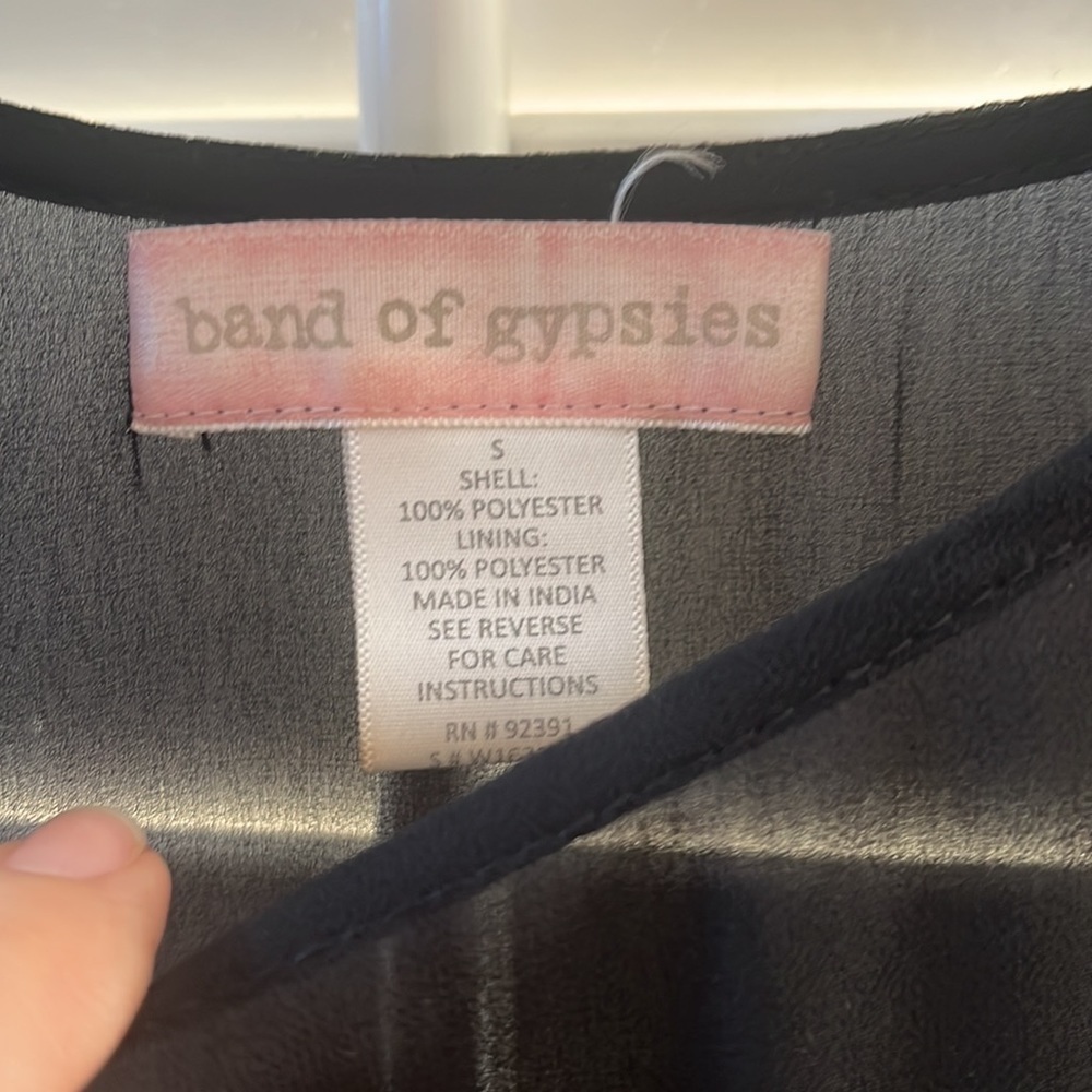 Vintage Band of Gypsies Black Dress Size S - Picture 2 of 8